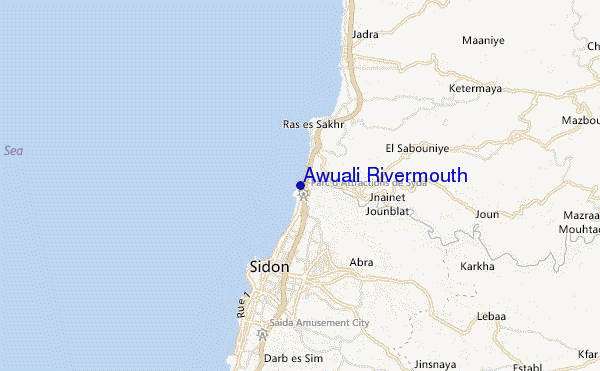 carte de localisation de Awuali Rivermouth