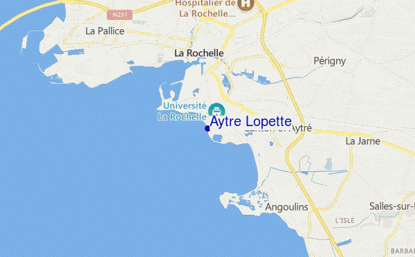 carte de localisation de Aytre Lopette