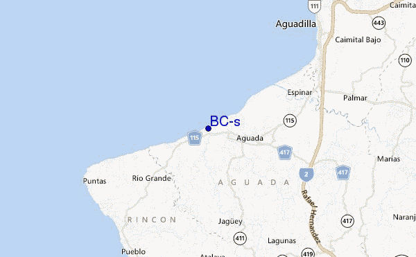 carte de localisation de BC's