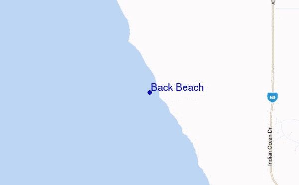 carte de localisation de Back Beach