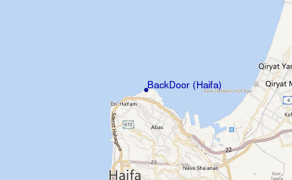 carte de localisation de BackDoor (Haifa)