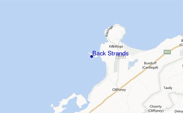 carte de localisation de Back Strands