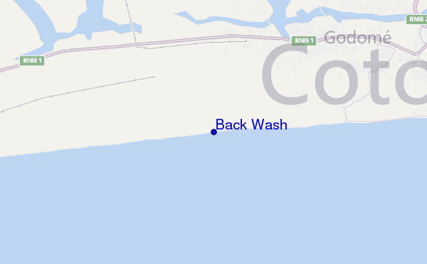 carte de localisation de Back Wash