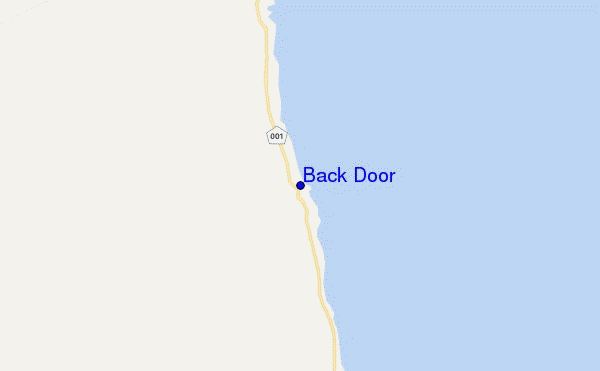 carte de localisation de Back Door