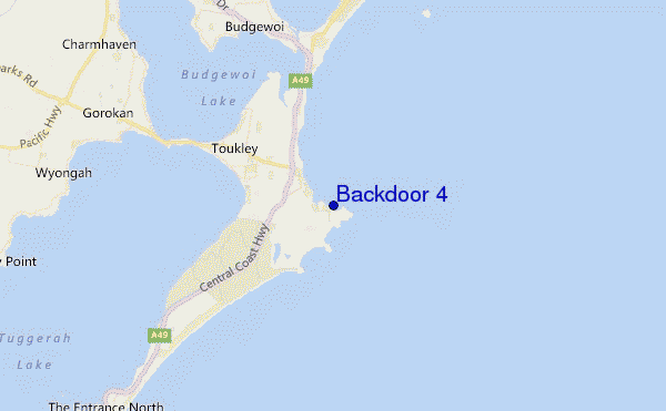 carte de localisation de Backdoor 4