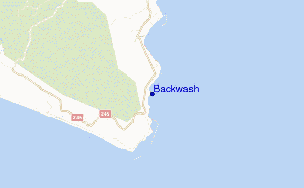 carte de localisation de Backwash