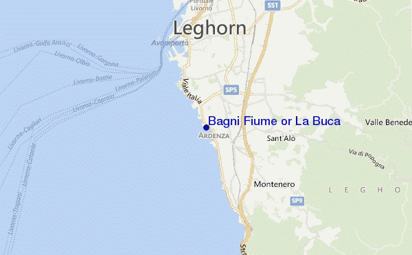carte de localisation de Bagni Fiume or La Buca