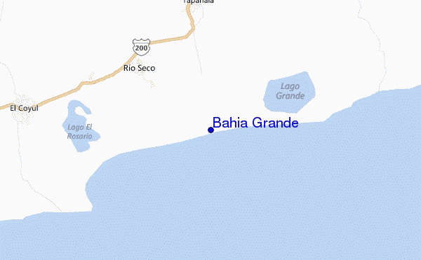 carte de localisation de Bahia Grande