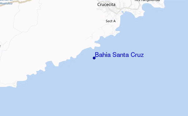 carte de localisation de Bahia Santa Cruz