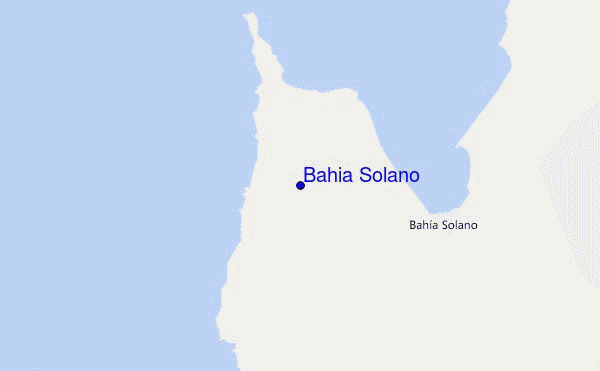 carte de localisation de Bahia Solano