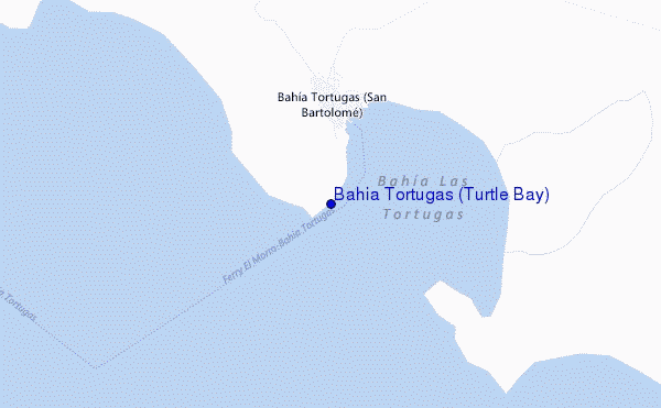 carte de localisation de Bahia Tortugas (Turtle Bay)