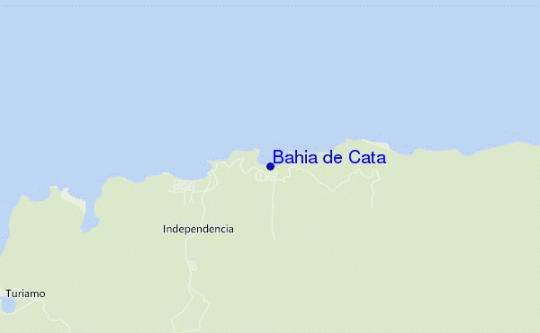 carte de localisation de Bahia de Cata