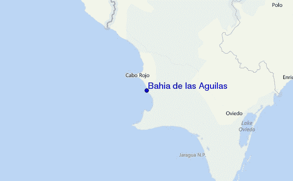 Bahia de las Aguilas Location Map