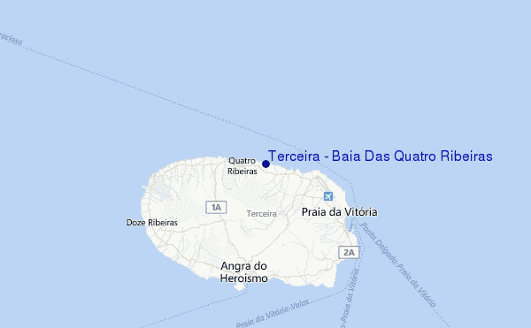Terceira - Baia Das Quatro Ribeiras Location Map