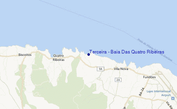 carte de localisation de Terceira - Baia Das Quatro Ribeiras