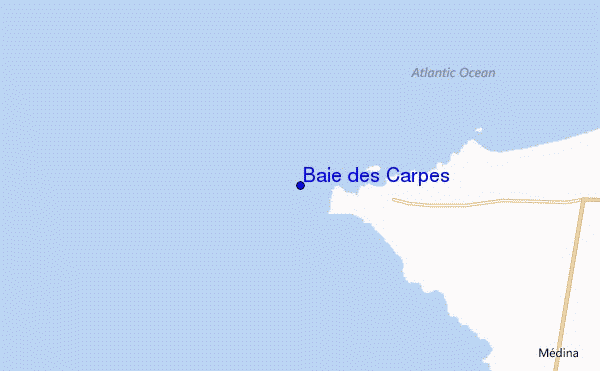 carte de localisation de Baie des Carpes