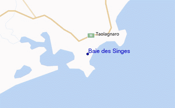 carte de localisation de Baie des Singes