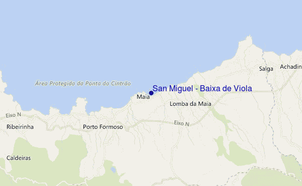 carte de localisation de San Miguel - Baixa de Viola