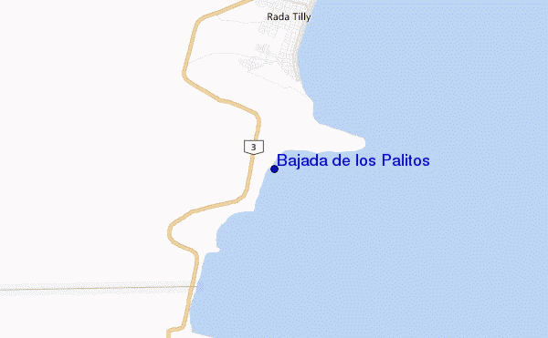 carte de localisation de Bajada de los Palitos