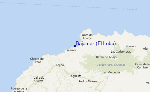 carte de localisation de Bajamar (El Lobo)