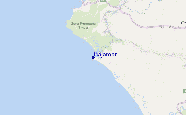 carte de localisation de Bajamar