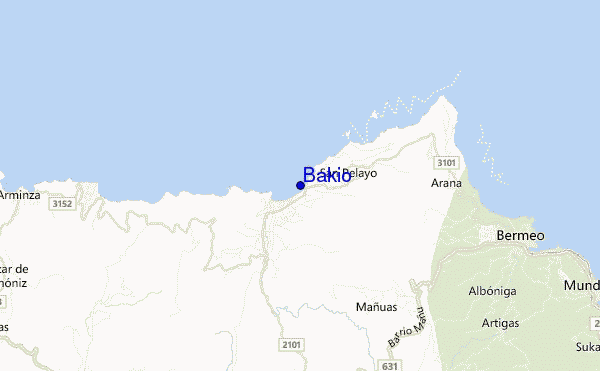 carte de localisation de Bakio