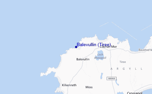 carte de localisation de Balevullin (Tiree)