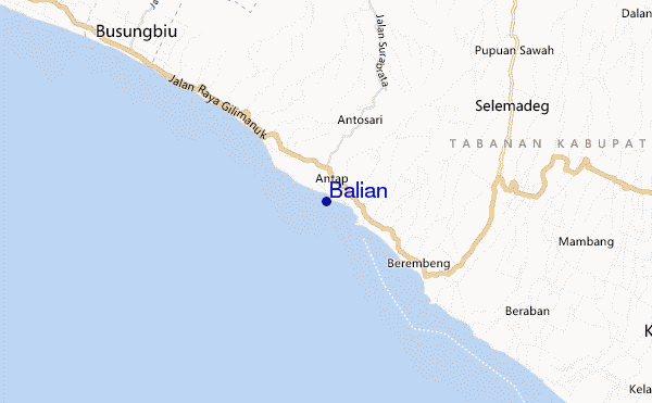 carte de localisation de Balian