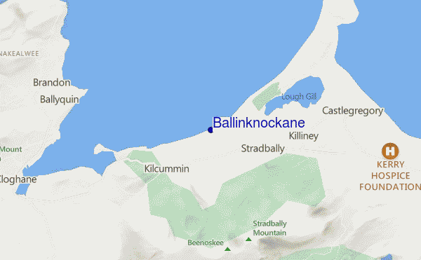 carte de localisation de Ballinknockane
