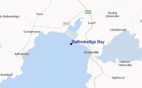carte de localisation de Ballinskelligs Bay
