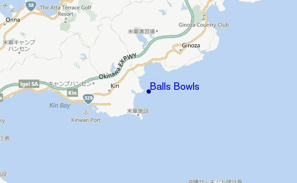 carte de localisation de Balls Bowls