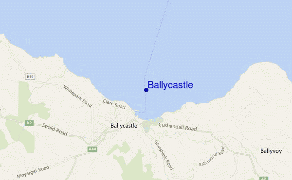 carte de localisation de Ballycastle