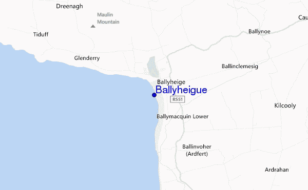carte de localisation de Ballyheigue