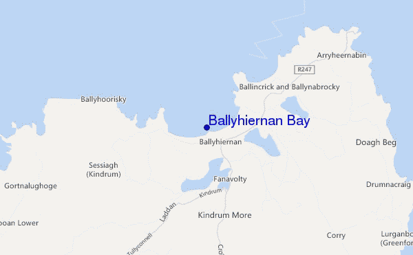 carte de localisation de Ballyhiernan Bay