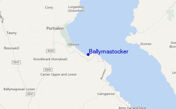 carte de localisation de Ballymastocker