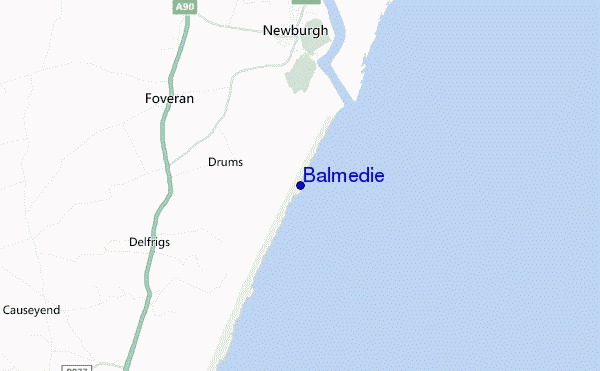 carte de localisation de Balmedie