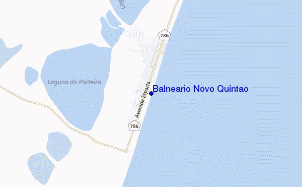 carte de localisation de Balneario Novo Quintao