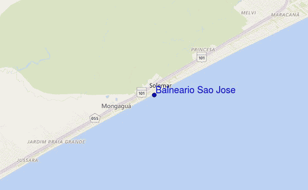 carte de localisation de Balneario Sao Jose