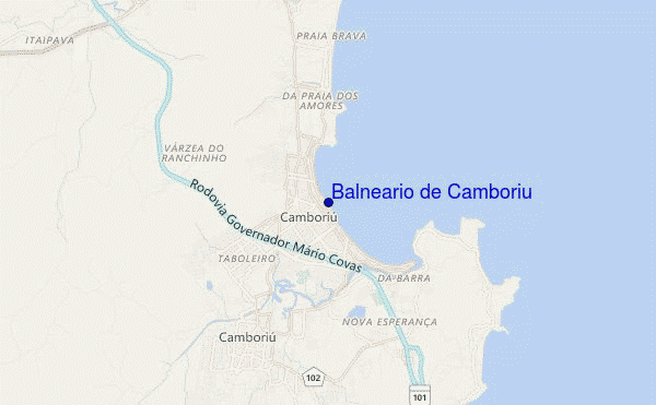 carte de localisation de Balneario de Camboriu