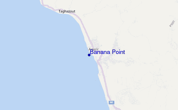 carte de localisation de Banana Point