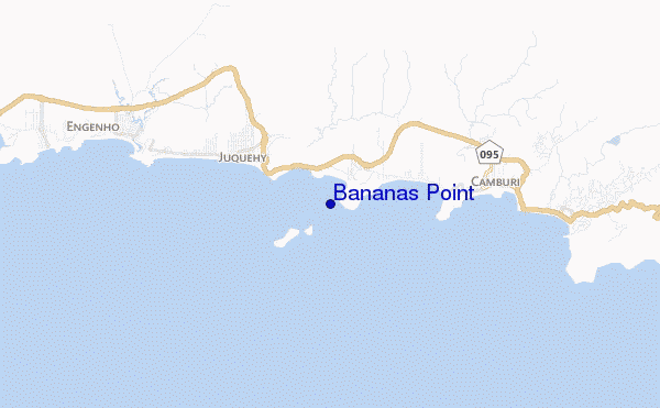 carte de localisation de Bananas Point