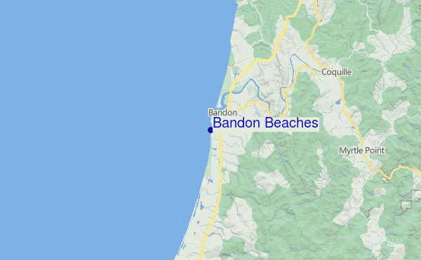 Bandon Beaches Location Map