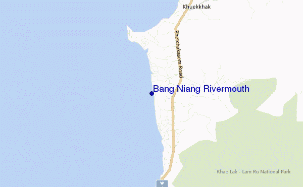 carte de localisation de Bang Niang Rivermouth