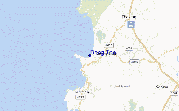 carte de localisation de Bang Tao