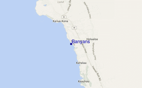 carte de localisation de Banyans