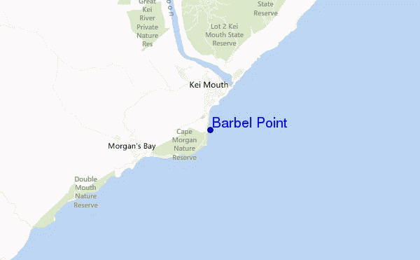 carte de localisation de Barbel Point