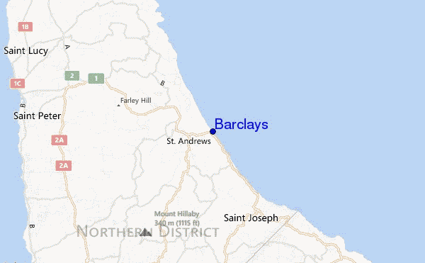 carte de localisation de Barclays