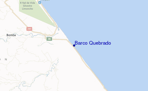 carte de localisation de Barco Quebrado
