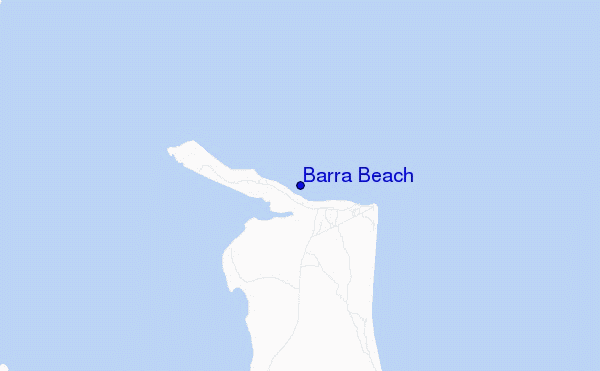 carte de localisation de Barra Beach
