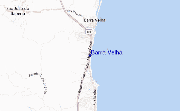 carte de localisation de Barra Velha